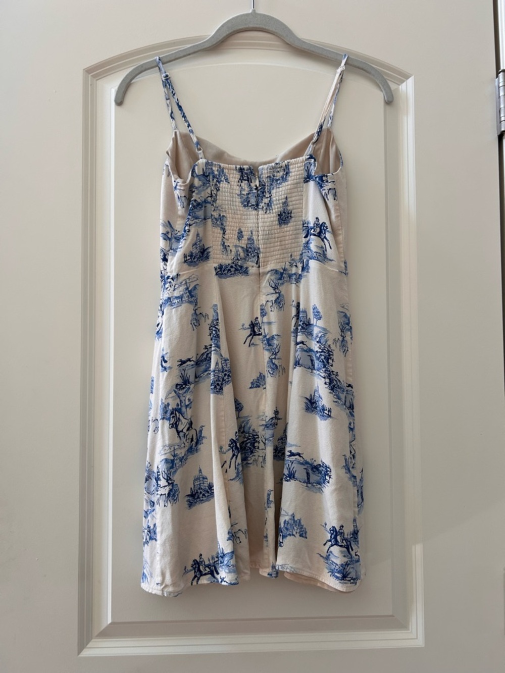ARITZIA SUNDAY BEST Victorian Toile Printed Mini Dress. Equestrian. Horses. Euro - Picture 4 of 10